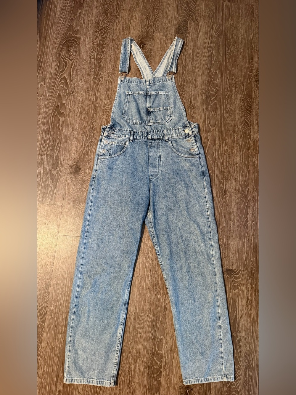 Women's Light Blue Denim Overalls